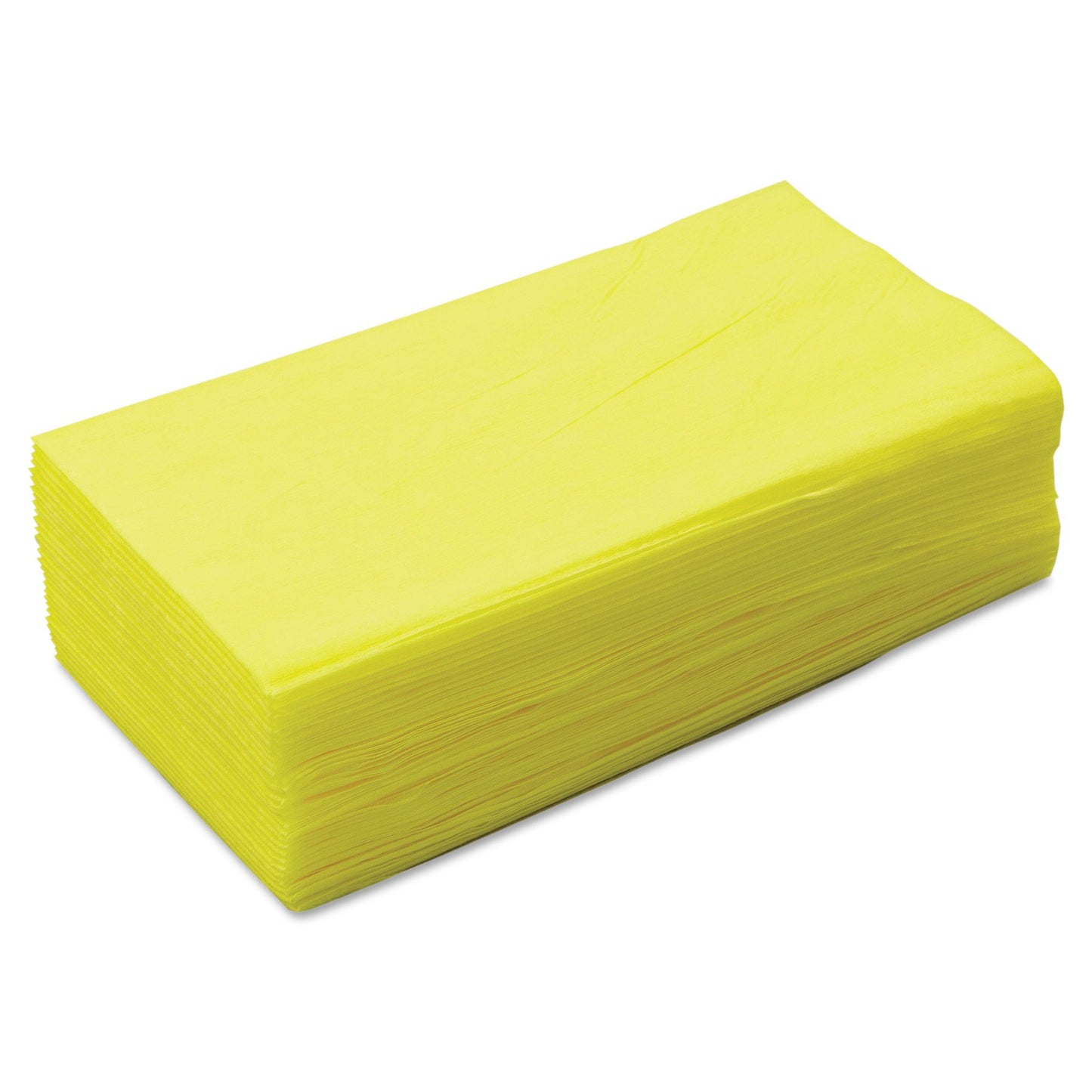 SOS Supply 24" x 24" Nonwoven Treated Yellow Dust Cloths (Pack of 50)