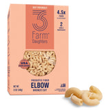Three Farm Daughters High Fiber Elbow Macaroni Pasta Pack, Low GI, Non GMO Elbow Pasta Noodles, Low Net Carb, Made in the USA, 12 oz. (1 Pack)