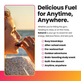 Bahamii Honey Cinnamon Date and Energy Bars, Healthy Snacks and Breakfast Bars for Kids and Adults, Paleo, Gluten Free, High Fiber, Dairy Free, Plant