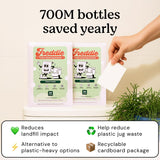 Freddie Toilet Cleaner Sheets - Fresh Pines Scent - Plastic Jug-Free Alternative to Liquid Cleaners - 32 Dissolvable Cleaning Strips