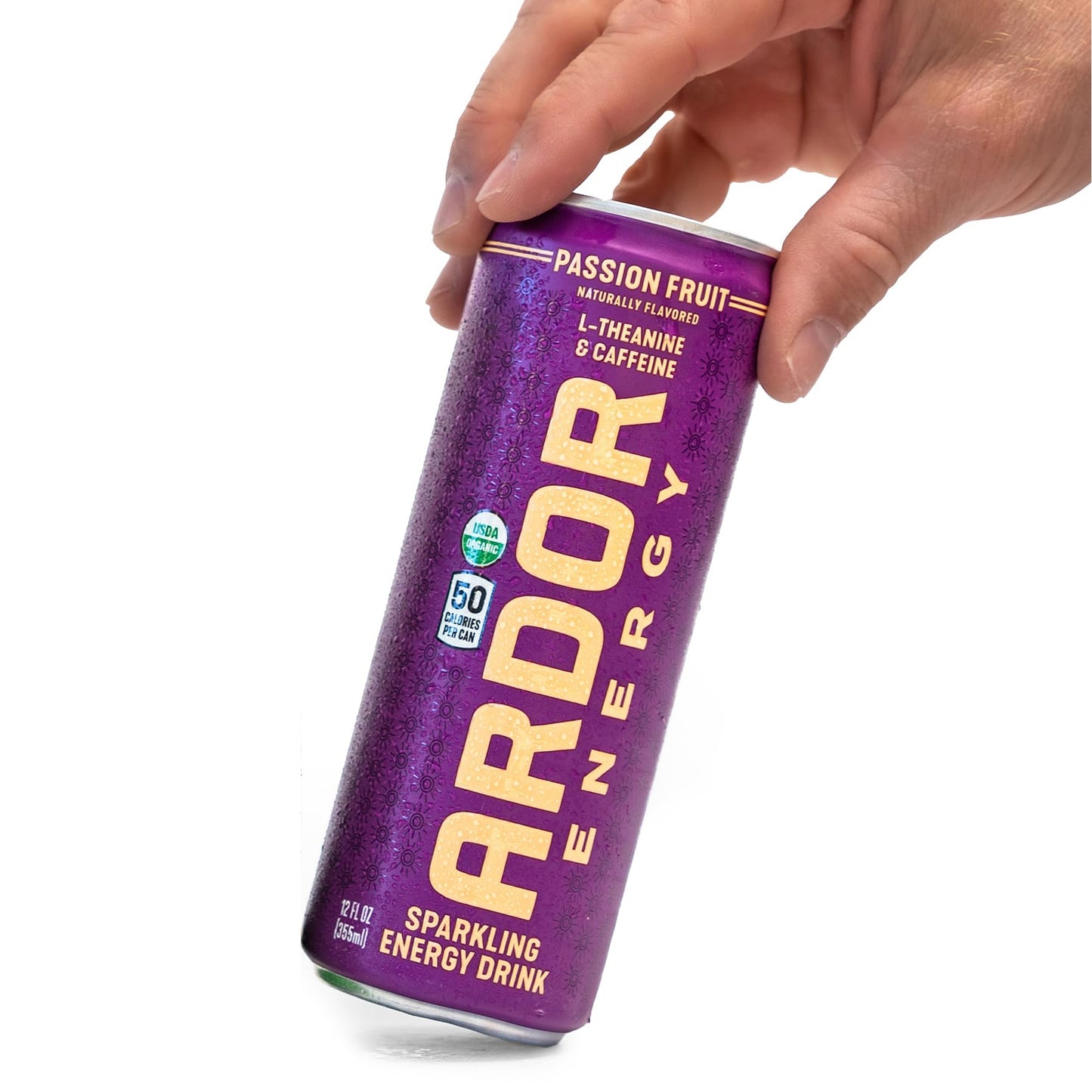 ARDOR ENERGY Natural Sparkling Energy Drink with 100mg Natural Caffeine & 200mg L-Theanine from Organic Green Tea for Smooth Energy & Focus | Healthy