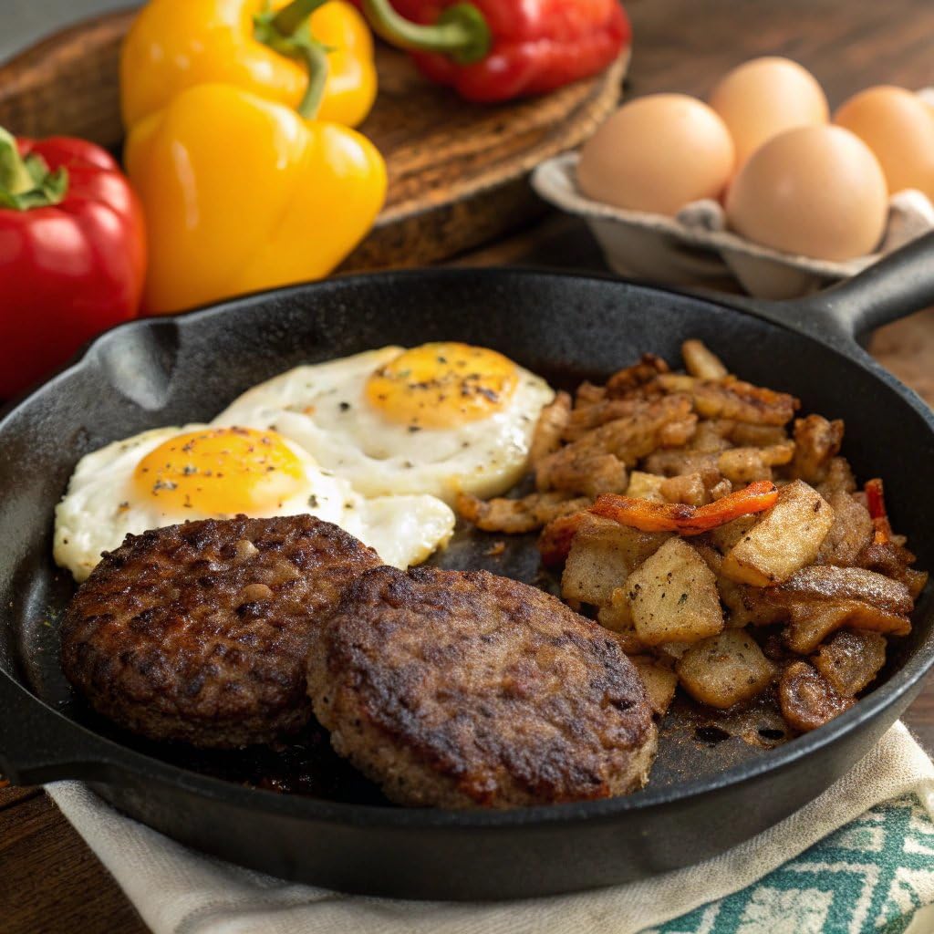 Teton Waters Ranch Breakfast Sausage Patties, 100% Grass-Fed Beef, Fully Cooked, Frozen Beef Breakfast Patties, No Sugar, No Nitrates or Nitrates