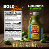 El Yucateco Green Habanero Hot Sauce, Authentic Mexican Chile Habanero Sauce, 8 fl oz (240 ml), Gluten Free (Half Gallon)