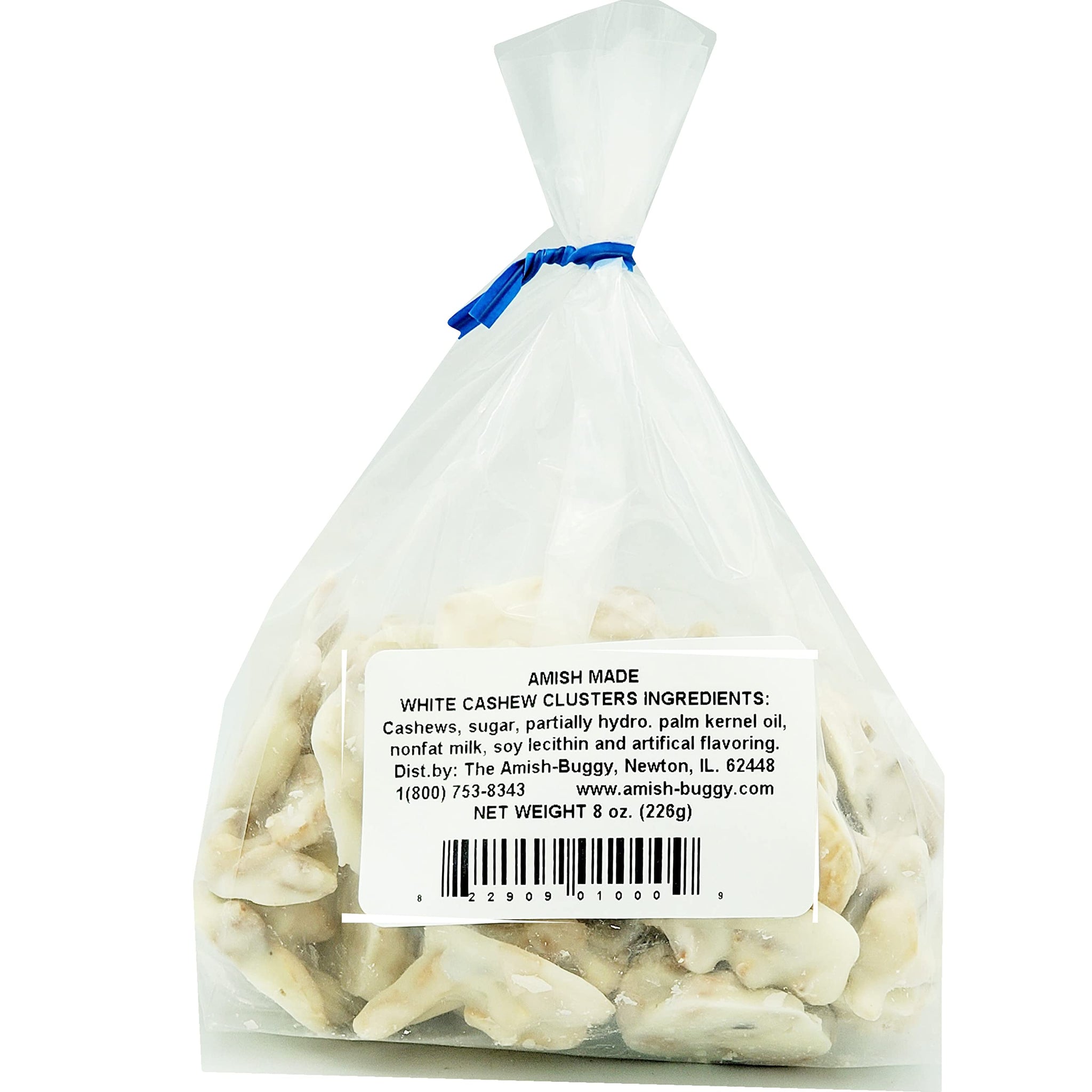 Amish Home Made Candies - Three 8 oz. Bags (White Cashew Clusters)