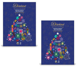 Divine Advent Calendars - Pack of 2 - Milk Chocolate - Delicious Traditions for Friends and Family - Great for Sharing - Great Taste and Fun to Use
