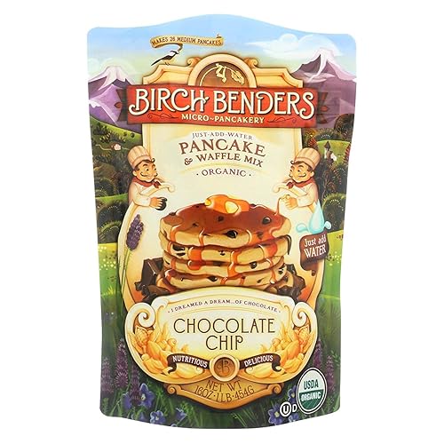 Birch Benders Pancake and Waffle Mix - Chocolate Chip - Case of 6 - 16 oz.