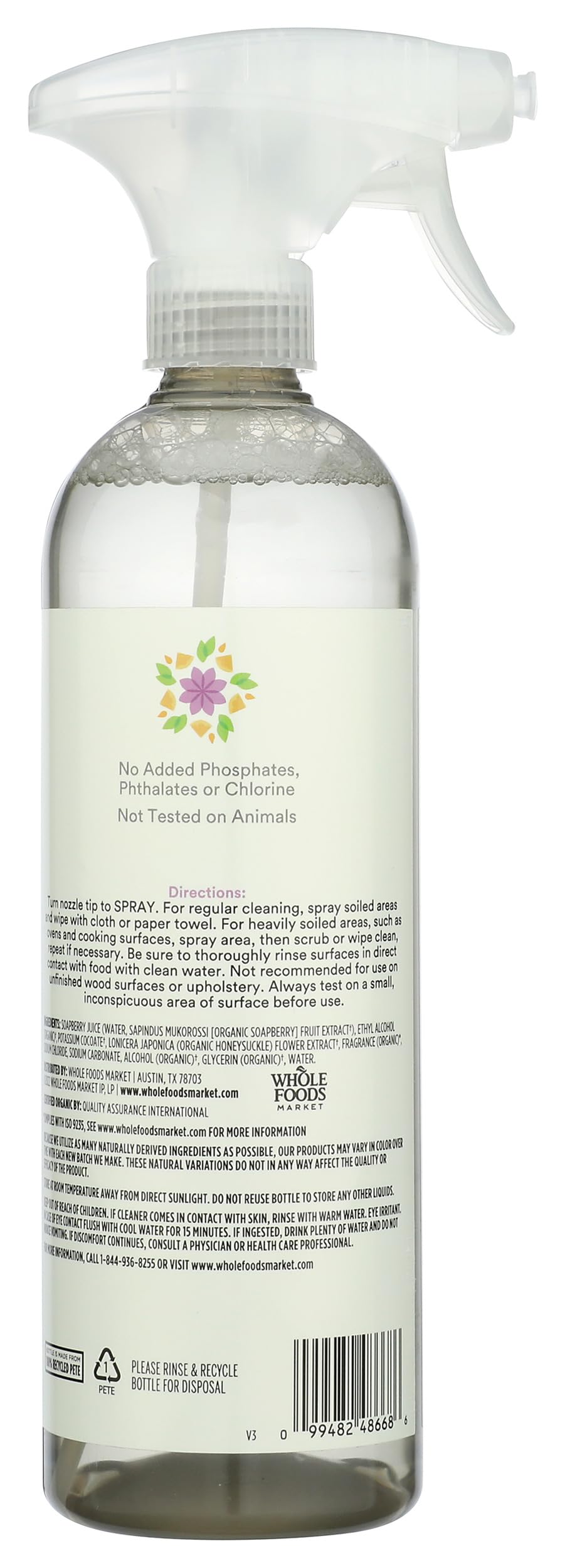 365 by Whole Foods Market Organic Lemon Lavender Multi Surface Cleaner, 24 FZ