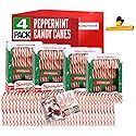 CANDY CANES (4 PACK SPANGLER CANDY CANES) | Spangler Peppermint Candy Canes | 48 - Individually Wrapped Candy Canes | SameDay Shippers Branded