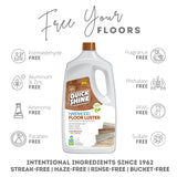 Quick Shine Hardwood Floor Luster-Polish 64oz | Plant-Derived w/Carnauba | Safer Choice, No PFAS, pH Neutral | Ready to Use Formula w/Anti-Slip