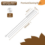 CIDYAUST Straw Cleaner Brush with 304 Stainless Steel and Nylon Bristles, Straw Brush for Stanley Cup/Glass/Silicone Straw, Baby Bottle or Hummingbird