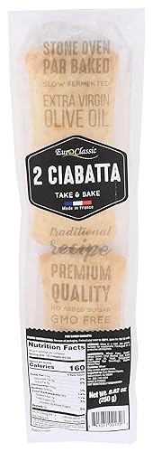 Euro Classic Imports, Ciabatta Extra Virgin Olive Oil 2 Count, 8.82 Ounce