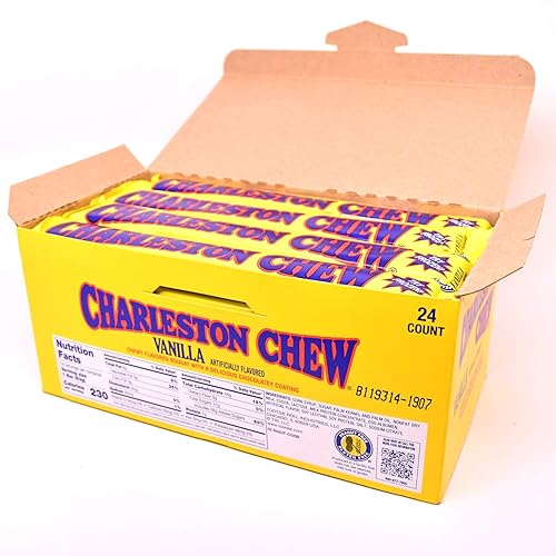 Charleston Chew Vanilla Flavor, Pack of 24 1.88-Oz. Bars