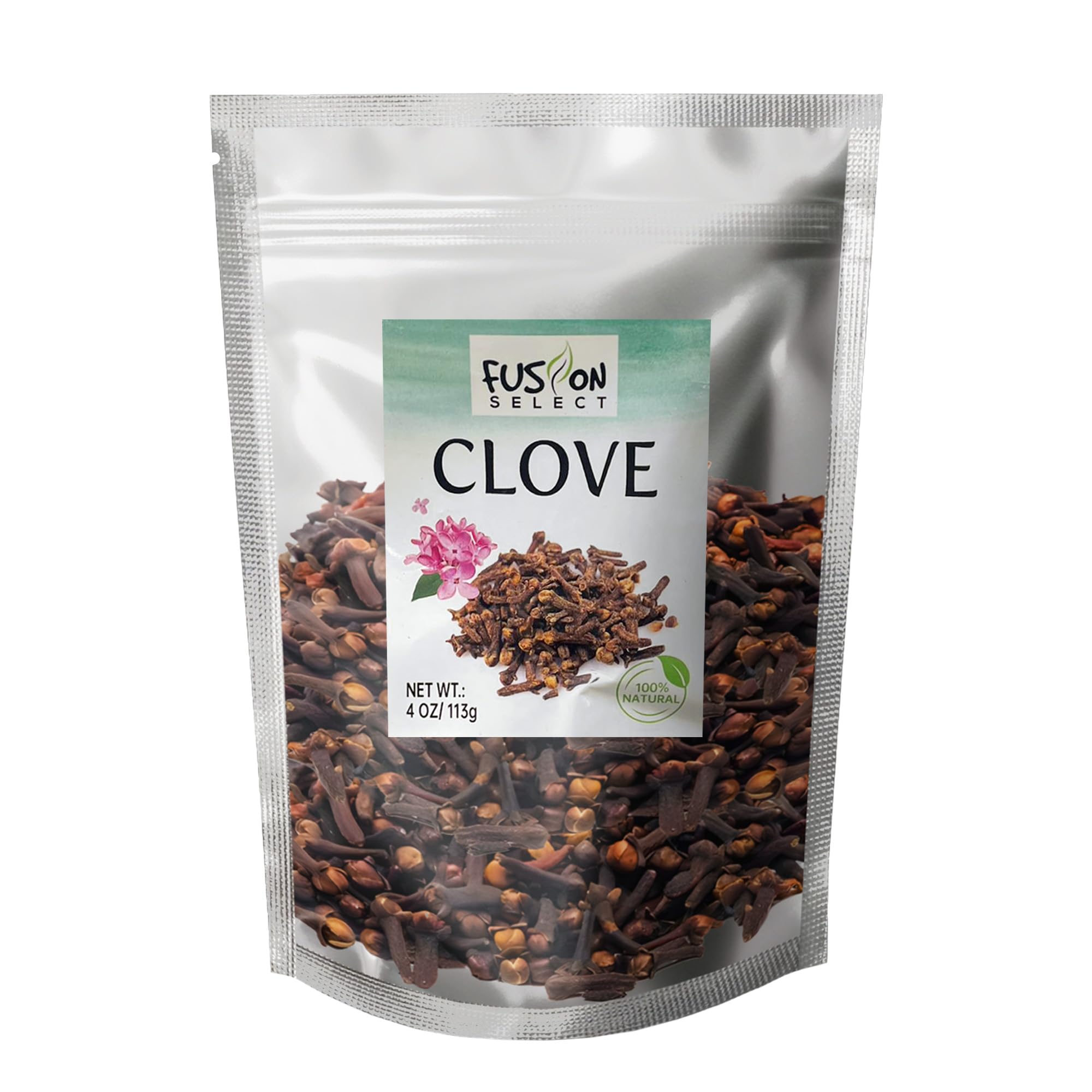 Fusion Select 4 Oz Whole Cloves - Fresh & Natural Dried Whole Clove Buds for Seasoning & Cooking Food, Spice Blends, Tea, Potpourri, Pomander Balls