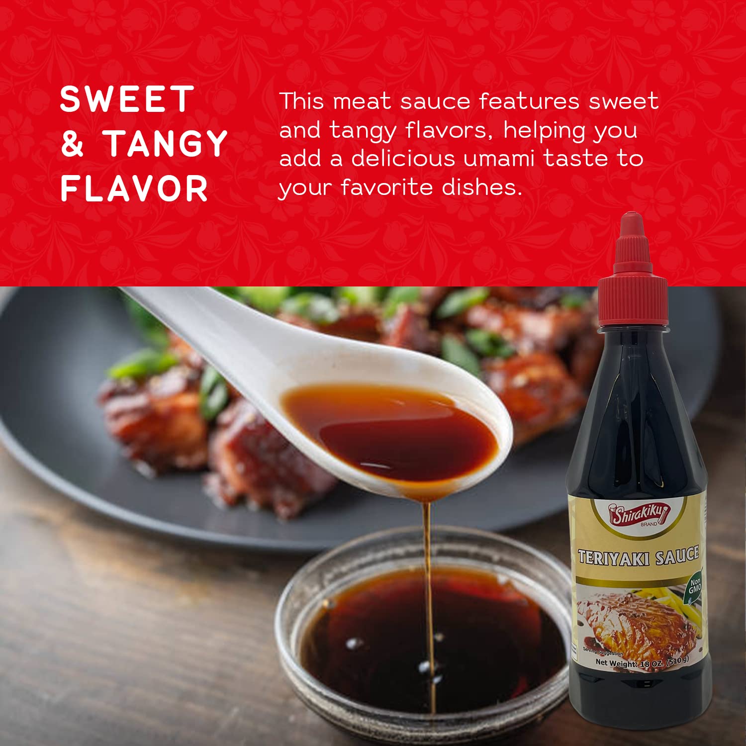 Shirakiku Asian Sauces 18oz (Teriyaki Sauce)