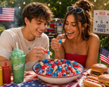 Wuzzler™ Stars & Stripes Mix by Swirlee Pop™ - 2 lb Patriotic Candy Variety Mix for Summer Parties, BBQs & Events.