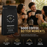 Nana's Coffee Low Acid Organic Ground Coffee 12 Oz - Single Origin Dominican Republic Medium Roast - Smooth & Stomach Friendly Specialty Coffee - 100%