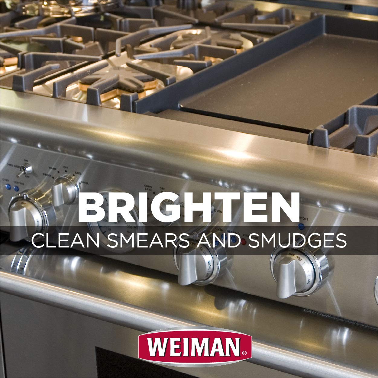 Weiman Stainless Steel Cleaner and Polish Trigger Spray, 12 Fl Oz