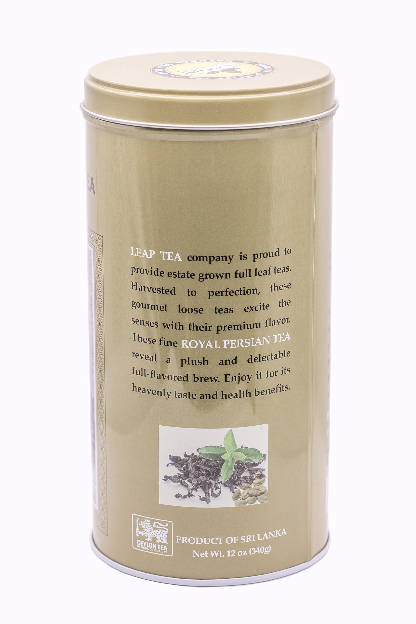 Premium Ceylon Black Tea - Loose Leaf - 12 oz - Pure Sri Lankan Tea, Rich Aroma & Full-Bodied Flavor - High Antioxidants - Ideal for Breakfast