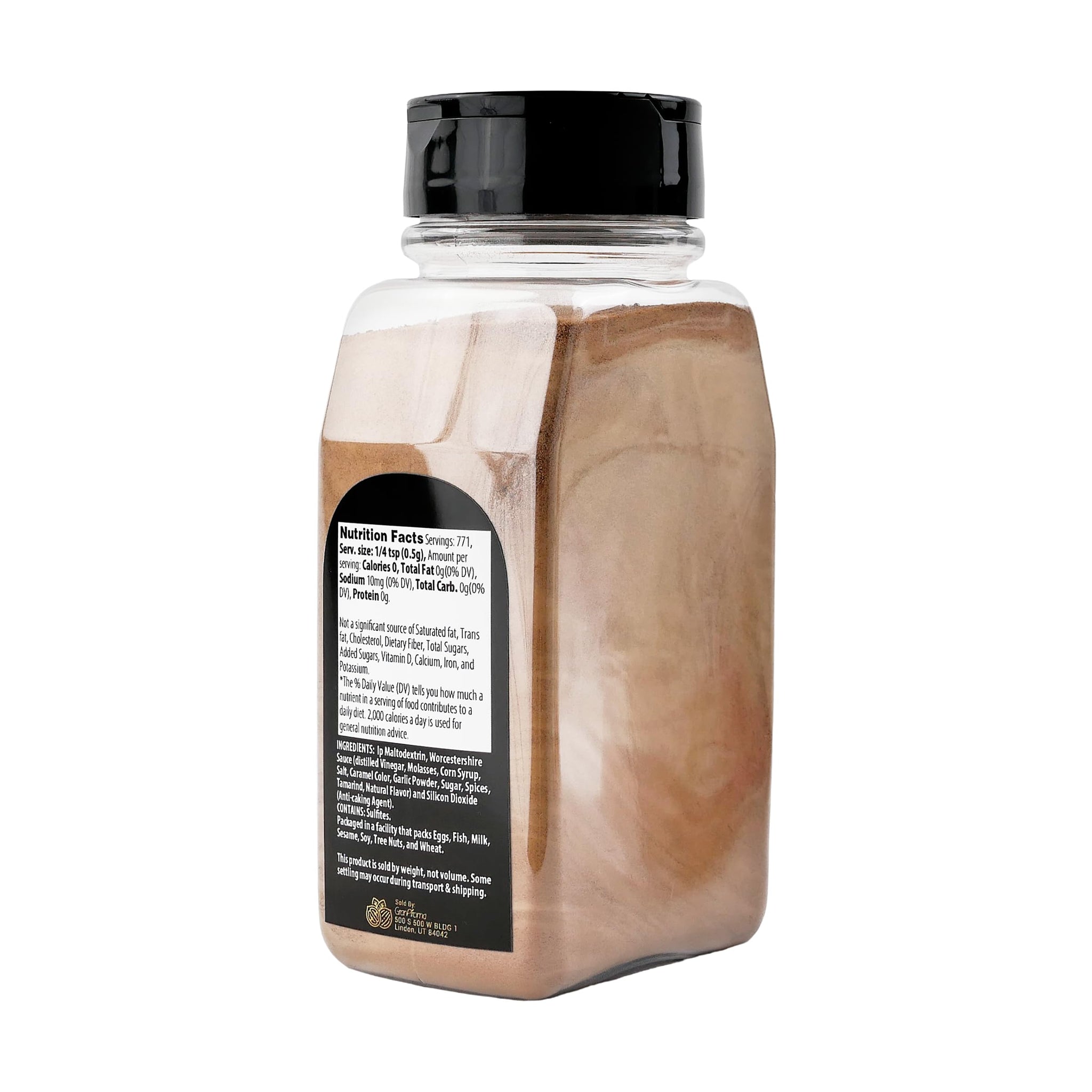 GranAroma Worcestershire Sauce Powder, Savory & Tangy, Seasoning for Marinades, Soups, and Grilled Meats (13.6 Ounce)