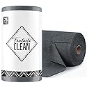 Fantasticlean Microfiber Cleaning Cloth Roll -75 Pack, Tear Away Microfiber Towels, 12" x 12", Reusable, Washable, Scratch Free, Ultra Absorbent