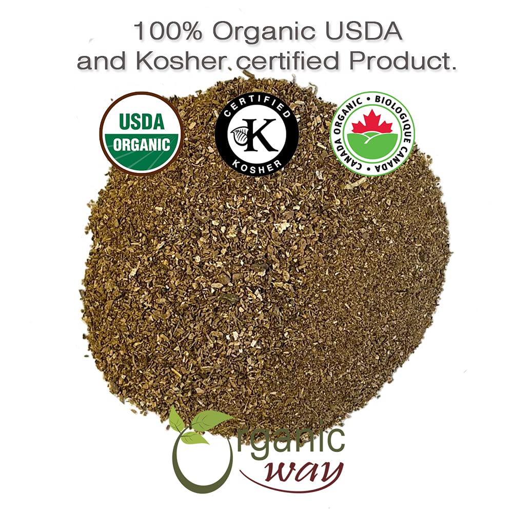 Organic Way Yellow Dock Root Powder (Rumex crispus) - European Wild-Harvest | Organic & Kosher Certified | Vegan, Non GMO & Gluten Free | USDA
