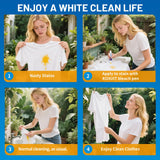 KOXUIT Portable Dual-Tip Bleach Pen for White Clothes & Grout - Travel-Ready 2-in-1 Gel Applicator with Brush Head, Non-Drip Cleaner for Bathroom