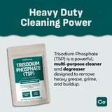Coolinario Trisodium Phosphate - TSP Cleaner (1 LB) Heavy-Duty Cleaner & Degreaser for Walls, Floors & Outdoor Surfaces | Removes Grease, Dirt