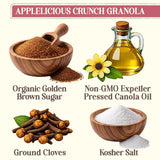 Laura's Gourmet Granola AppleLicious Crunch, 2 lb, Gluten-Free Oats, Vegan, Dairy & Soy Free Snack, Organic Agave, Cinnamon Diced Apples, Artisan