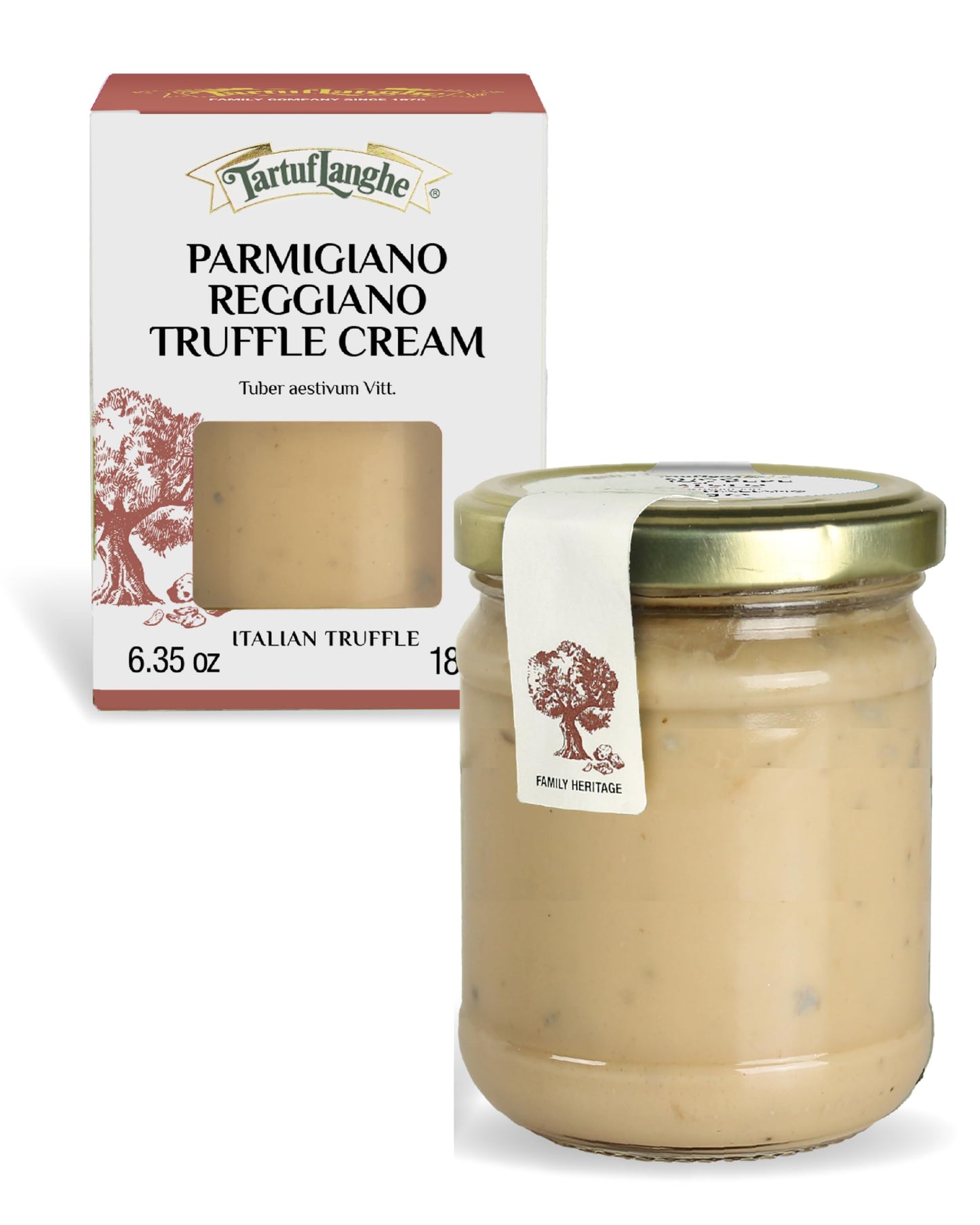 TartufLanghe Parmigiano Reggiano Black Truffle Cream Sauce - Authentic Italian Truffle Sauce for Pasta with Cheese, Gourmet Cooking Cream, Gluten Free