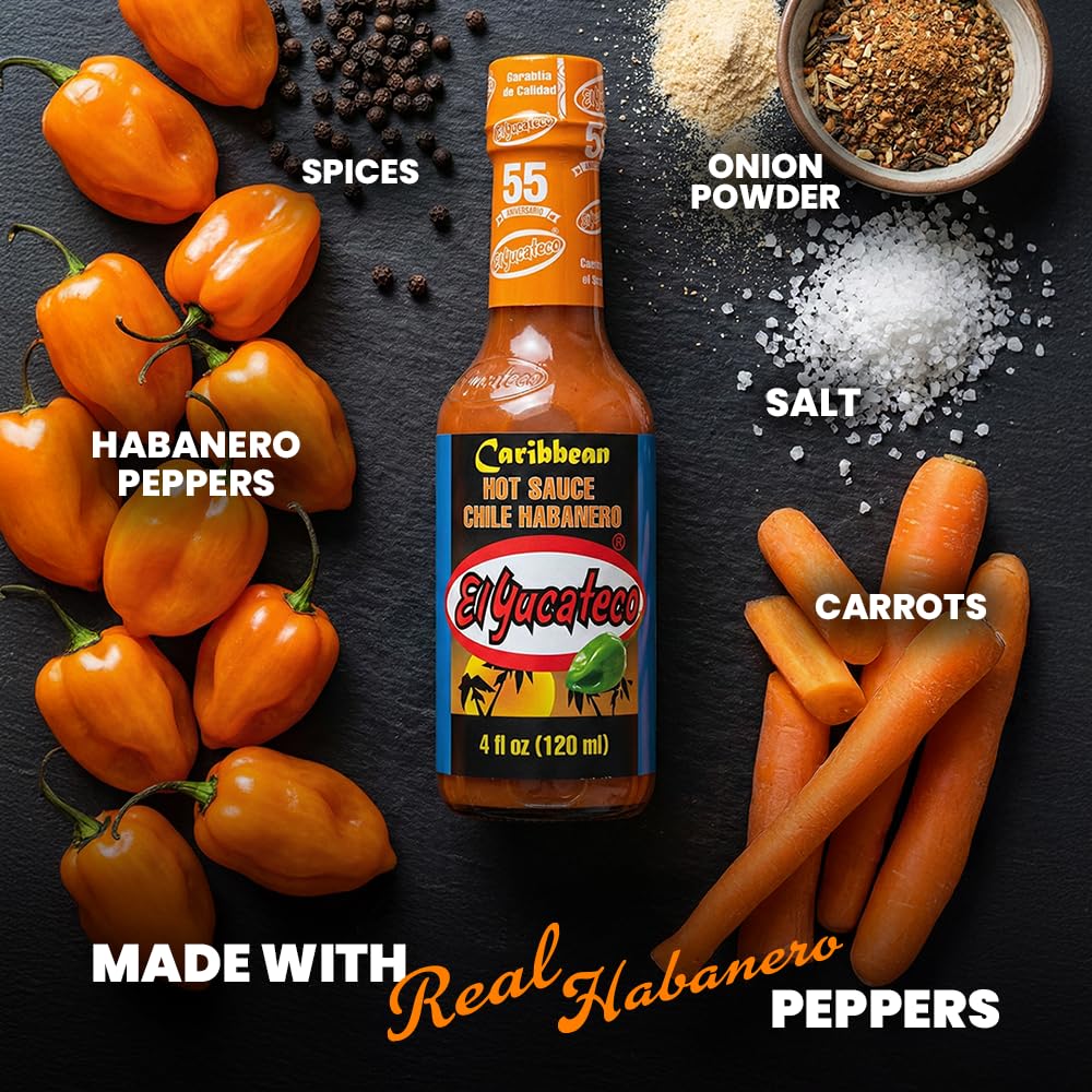El Yucateco Sauce Hot Habanero Caribb