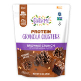 Oatsome Protein Granola Clusters Brownie Crunch, 10g Plant-Based Protein, Gluten Free, Made with Dark Chocolate Pieces & Whole Grain Oats, for Snack
