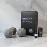 Murchison-Hume Wool Dryer Balls - 100% New Zealand Wool, Natural Fabric Softener, Reduces Drying Time, Eco-Friendly & Reusable - Set of 6