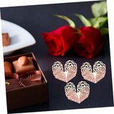 CIYODO 50pcs Hollow Design Chocolate Paper Holders Decorative Candy Cups for Weddings Parties Unique Chocolate Wrapping for Desserts Practical