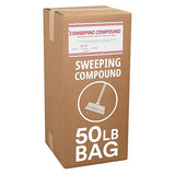Partners Brand Gritless Floor Sweeping Compound - 50 LB. Bag | Commercial Grade, Sand-free Formula for Use on Finished Floors & Dust Control