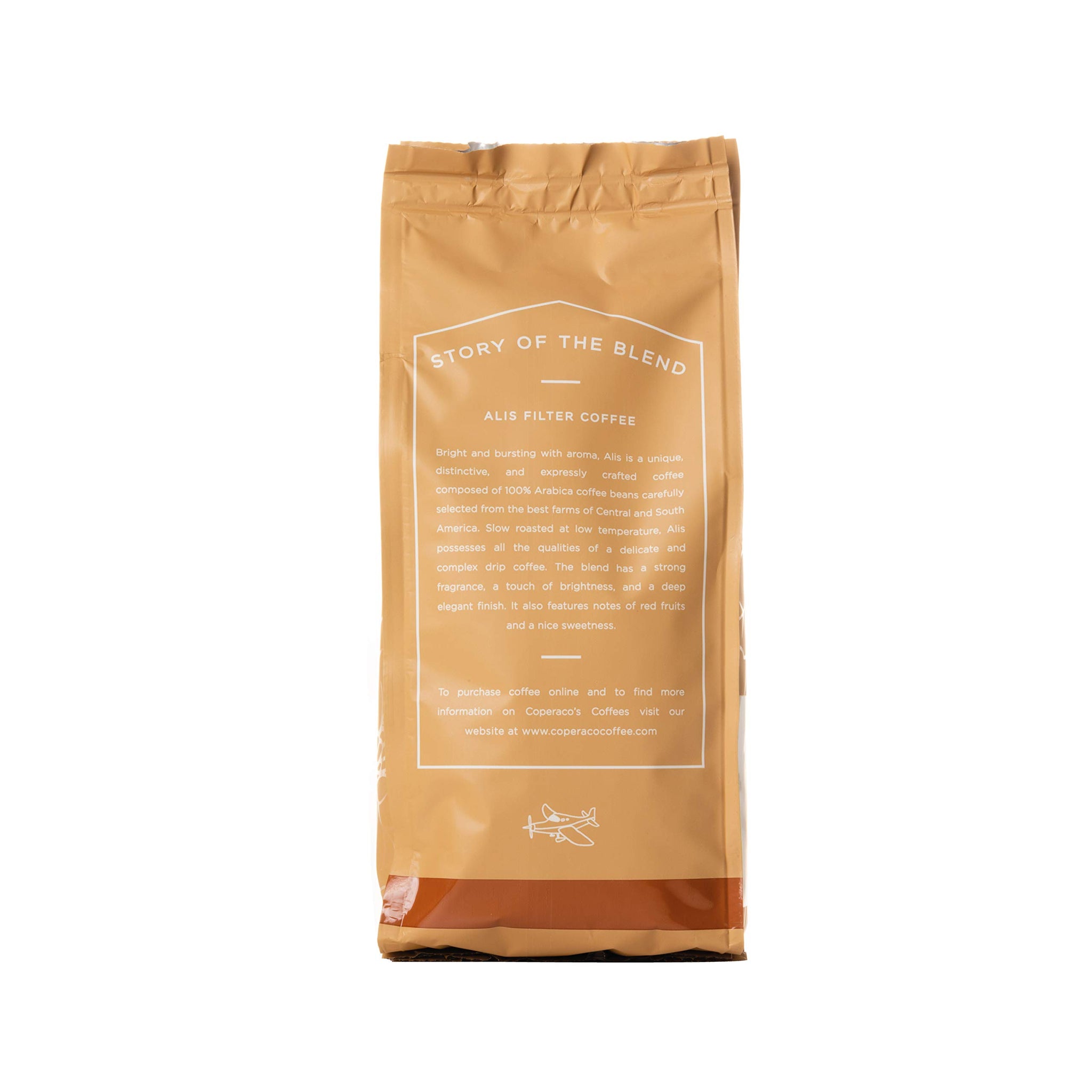 Coperaco Alis delicate and complex drip coffee Retail, Freshly Whole Coffee Beans, Medium-Dark Roast, 1Kg