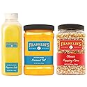 Franklin's Gourmet Popcorn - Classic 28 oz. Popping Kernels, 19 oz. Butter Flavored Popcorn Seasoning Salt, 30 oz. Butter Flavored Coconut Oil