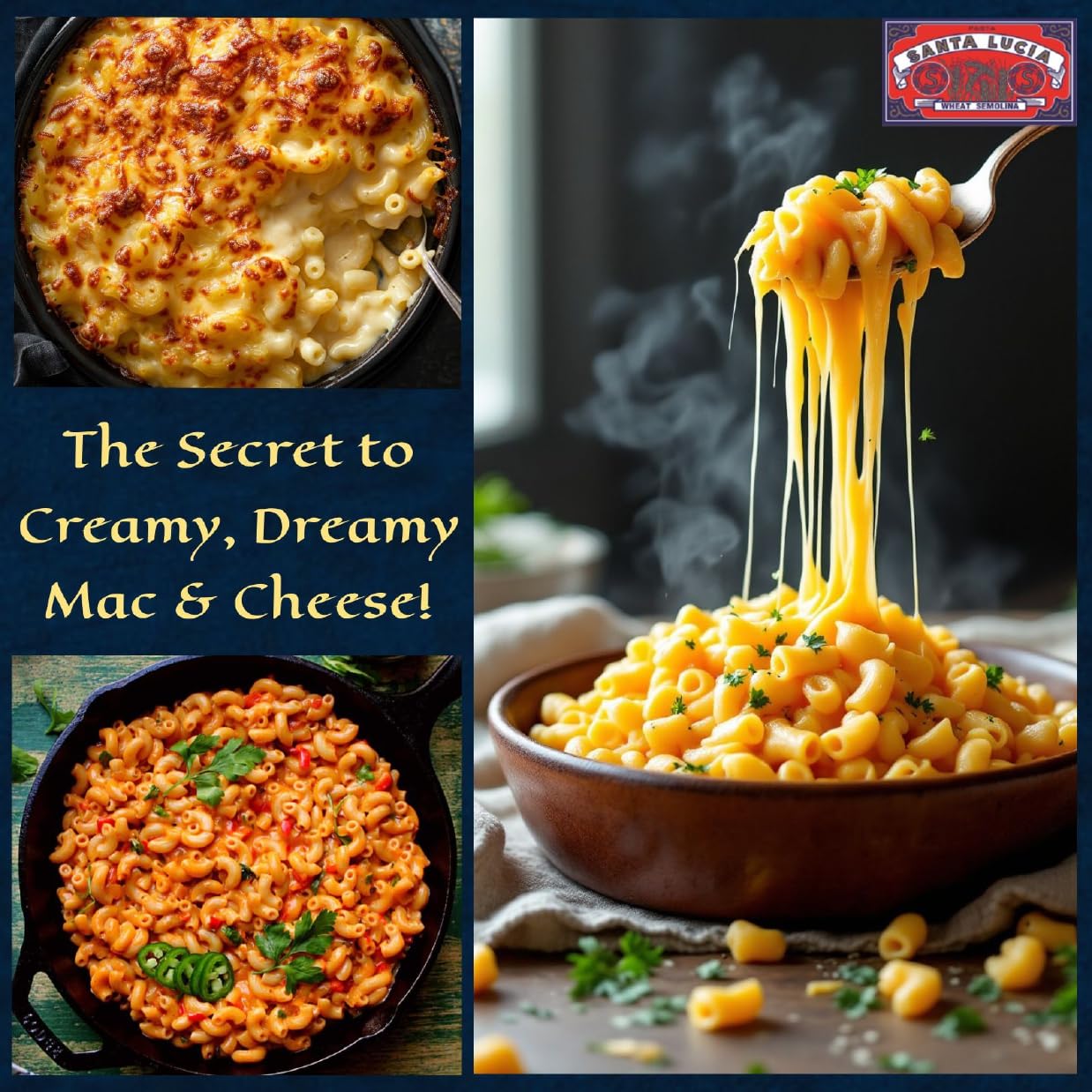 Pasta Santa Lucia Elbow Macaroni, Pack Of 10 (16 oz Each), Authentic Italian Mac & Cheese Noodles, 100% Durum Wheat Semolina for Casseroles & Soup