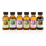 Bakto Flavors Natural Floral Flavors Plus Collection, Set of 6 - Bergamot, Passionfruit, Jasmine, Lavender, Rose, Vanilla