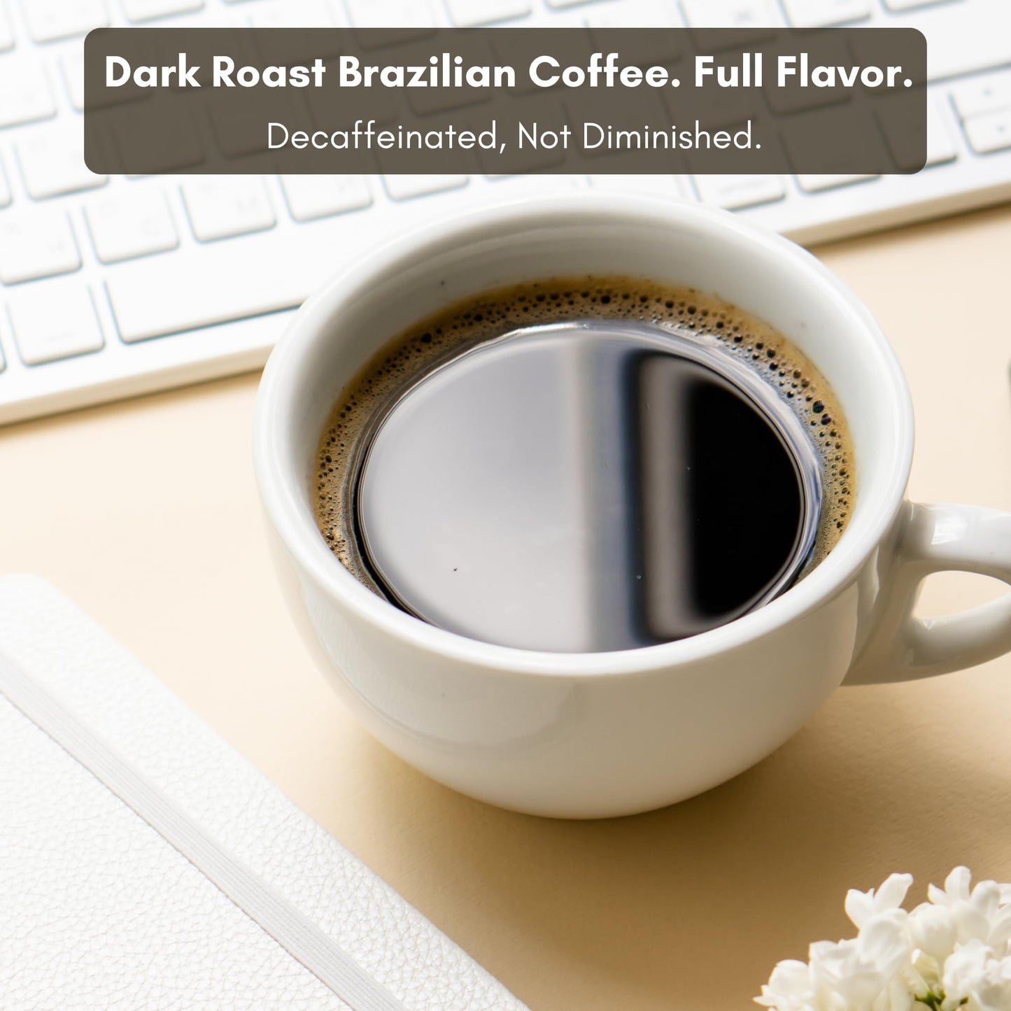 Civilized Coffee Premium Decaf Instant Coffee - Brazilian Dark Roast, Decaffeinated, Smooth & Rich (5 oz) (50 Servings)