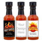 Hot Sauce Wedding Favors, Hot Sauce Labels, Hot Sauce Favor, Custom Hot Sauce, Custom Hot Sauce Bottle - 1.7oz (Set of 12)