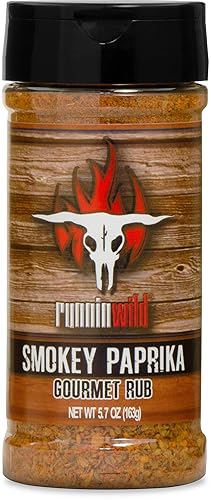 Smokey Paprika Seasoning | Smoked Paprika balanced out with brown sugar, spices, and a hint of natural smoke flavor | Runnin’ Wild Foods, 5.7 ounces