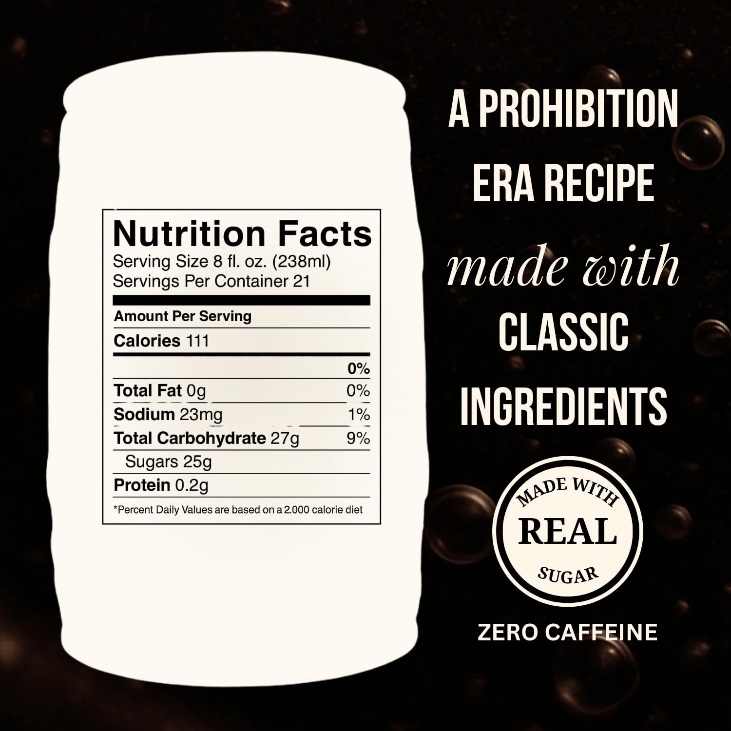 1919 Draft Root Beer Soda, 5 Liter Pony Keg, Caffeine-Free, Real Sugar and Real Vanilla, Small Batch, Creamy, Full Bodied, Family-Founded, Birthday