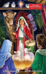 A Gift for the King Chocolate Advent Calendar - Whopping 8 oz. of Milk Chocolate - Individually Wrapped - Nativity Story - Vermont Christmas Company