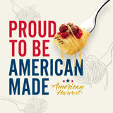 AMERICAN HARVEST, Spaghetti Pasta, Enriched with Vitamins, 16 oz (20 Pack) | Made in America, Non-GMO Semolina, Classic Al Dente Texture | 100 Years
