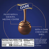 Lindt LINDOR Dark Chocolate Truffles, Dark Chocolate Candy with Smooth, Melting Truffle Center, Great for Gift Giving, 5.1 oz. Bag (6 Pack)
