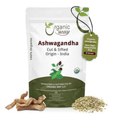 Organic Way Ashwagandha Root Cut & Sifted (Withania somnifera) - Organic & Kosher Certified | Vegan, Non GMO & Gluten Free | USDA Certified | Origin