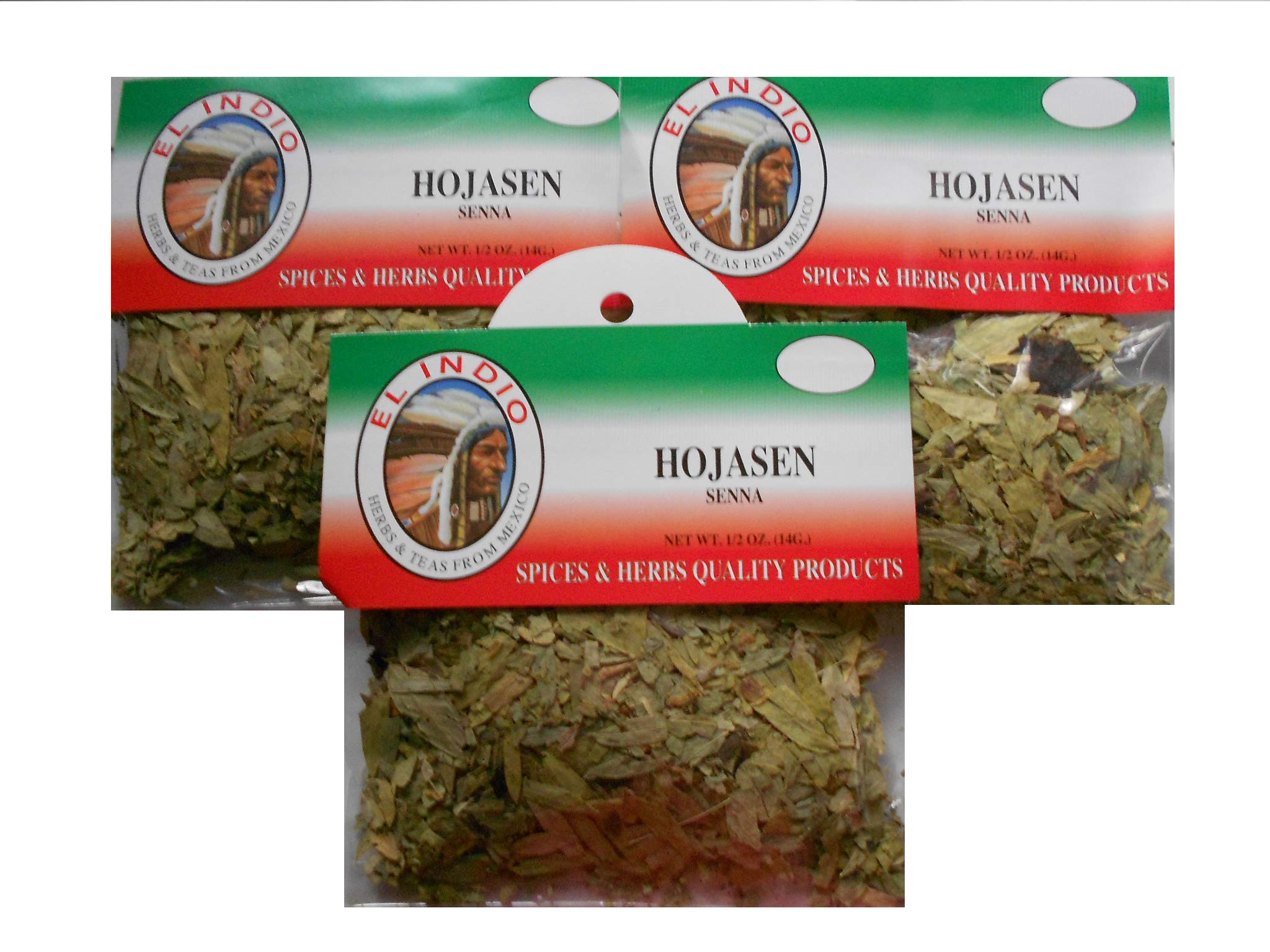 Hoja Sen (Senna) Net Wt 1/2oz (14gr) 3-Pack