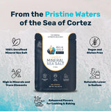 Baja Gold Signature Mineral Sea Salt - Recommended by Gary Brecka - Authentic Fine Grind Salt for Cooking & Baking | Natural Baja Salt for Culinary