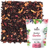 Tealyra - Grandma's Garden - Fruit Blend - Hibiscus and Berries Based Herbal Loose Leaf Tea - Vitamins Rich - Caffeine-Free - Hot or Iced Tea - 110g