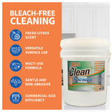 Ultra Clean Platinum Multipurpose Cleaner, Non-Abrasive and Bleach-Free, for Kitchen Counters, Bathroom Floors and Garage Spaces, Citrus, 5 Gallons